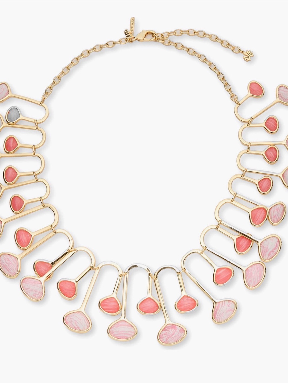 Lele Sadoughi Flamingo Collar Necklace Color: Coral/ Pink